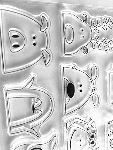 Лили Крафт Линда Крафт 1бр Здравейте, най-Добрият Приятел Жираф Охлюв Карикатура Прозрачни Печати за Направата на Картички, Бижута и САМ