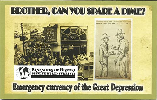1929 Без знака на ментата Спешни валута от Времето на Великата депресия $ 1 Платежно нареждане COA & История и Папка 1 Продавачът