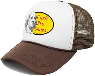 Мъжки окото шапка за шофьор на камион Cash Pro Shops - Ниска Премия Тулья - Един размер, закопчалката на бутоните - чудесно за