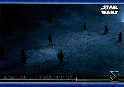 2020 Начело Star Wars The Rise of Skywalker Series 2 Сини 76 заобиколен от търговска карти Knights of Рен