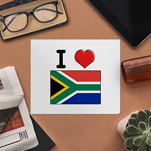 2 x Кърпички за почистване на лещи и очила от микрофибър Аз обичам Южна Африка (LC00017171)