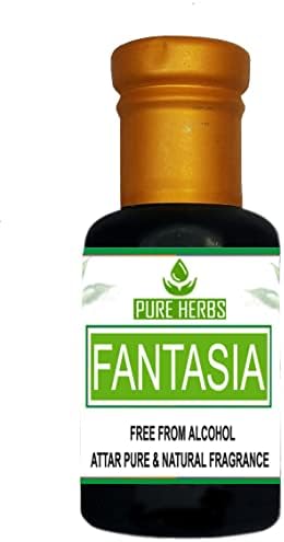 Аромат на Pure Herbs Fantasia Attar без алкохол за мъже, подходящ за специални случаи, партита и ежедневна употреба 100 мл