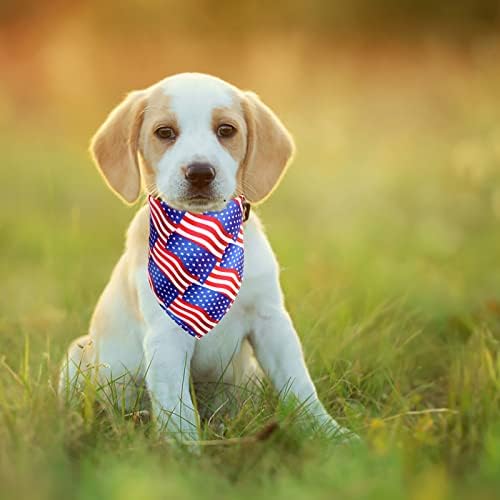 Американският Флаг, Кърпи за кучета, Задни Триъгълни Престилки, Шал На 4 юли, Деня на Независимостта на САЩ, Сменящи Кърпичка