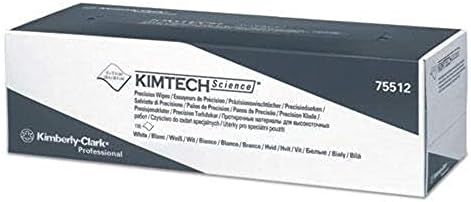 Салфетки Kimberly-Clark Kimtech White с прибиращ дозатор - 196 кърпички в кутия - Обща дължина 11.8 инча ширина 11.8 инча - 75512 [ЦЕНАТА