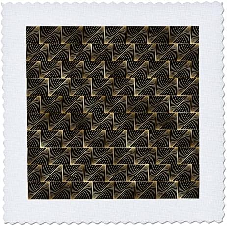 Триизмерна модерна изображение на златния зигзагообразного на модела - квадрати за стеганого одеяла (qs_352828_1)