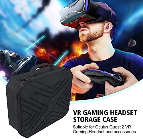 Калъф за носене, Слот за Слушалки Oculus-Quest VR, Аксесоари за контролери, Твърд Калъф за пътуване Oculus-Quest с дръжка, Прахоустойчив