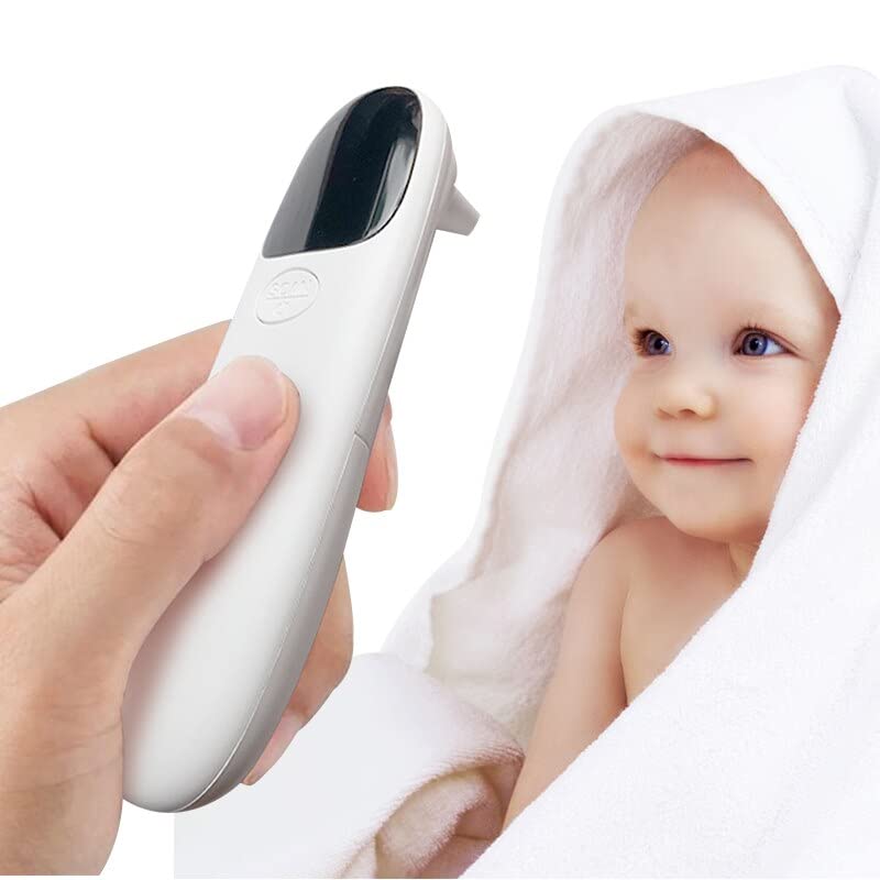Безконтактен Термометър 2 в 1 Инфрачервен Дигитален Ушния Термометър за Челото Пистолет Безконтактен Детски Термометър за Възрастни