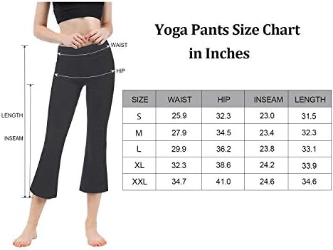 Дамски спортни панталони-капри TAIBID за йога с Вътрешен джоб, Размер S-XXL