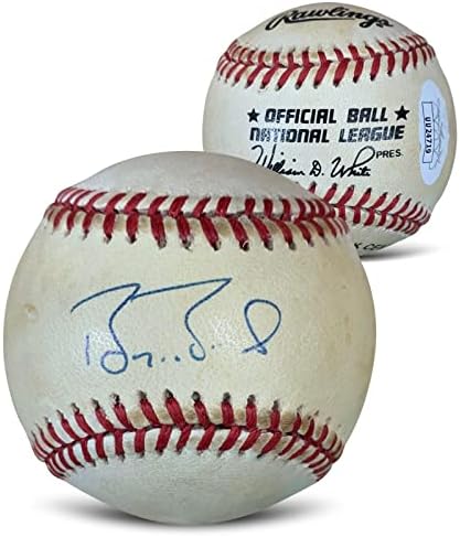 Националната лига на MLB Бейзбол с Автограф на Бари Бондса JSA COA UU24719 - Бейзболни Топки с Автографи
