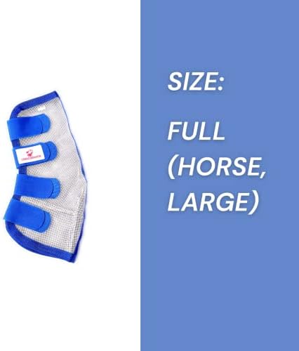 Комплект от 4 Обувки за езда, които осигуряват мека и удобна защита на краката на коня, ботуши за езда, с удобна закопчалка (син)