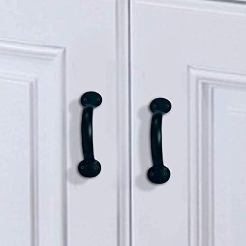Тягата за шкафове Akatva Premium -Дръжки за кухненски шкафове с черно прахово покритие, 2 опаковки -Антични Аксесоари за чекмеджета -Набор