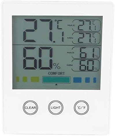 XJJZS Стаен Термометър Дигитален Термометър Ниво на комфорт в помещението и Влагомер Дигитален Влагомер Стаен Термометър, Сензор