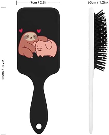 Ленивец Обича Четка За Коса Прасе Скъпа Четка За Коса На Въздушна Възглавница Гребен за Мъже И Жени, Подарък За Косата