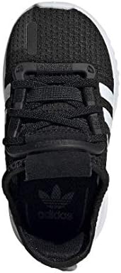 маратонки за бягане на adidas Originals унисекс, за деца U_path, Черен / Бял/ устойчив на удари Червено, 12 Малки, САЩ