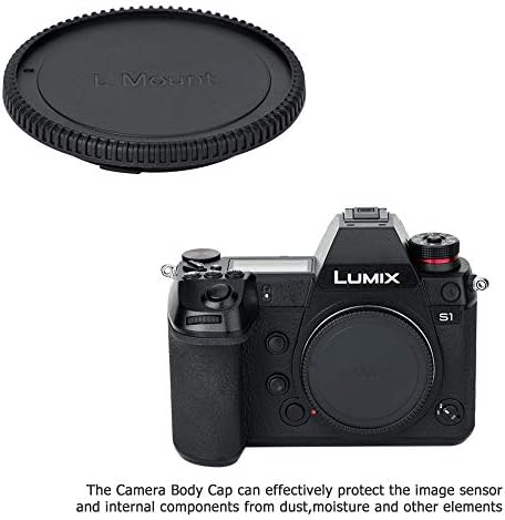 (2 опаковки) Комплект на корпусна и мека на капака и задната капачки на обектива, за монтиране на камери с Leica L и обектив с монтиране