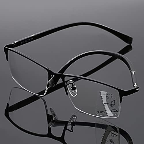 Постепенно многофокусные фотохромичните очила за четене, Слънчеви Очила за четене през Компютър с пружинным тръба на шарнирна връзка, за