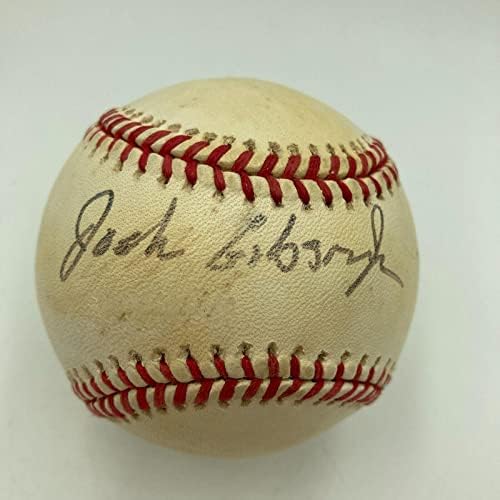 Джош Гибсън-младши Подписа Официален договор с Легендата Негритянской лига на Мейджър лийг Бейзбол JSA - Бейзболни топки с Автографи