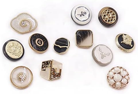 JKUYWX Метални и Акрилни Копчета за Декорация на Дрехи, Аксесоари за Дрехи 10шт Копчета 18 мм