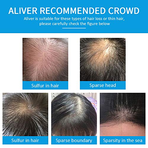Фибри за коса Aliver за изтъняване на тъмно кестени коса - Незабележима натурална формула - Косата става по-дебел и става по-сложен