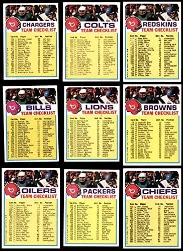 1973 списък на футболния отбор Topps Complete Set (Футболен комплект) NM+