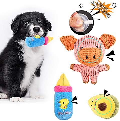 SYEENIFY Щенячьи Играчки за малки Кучета, Играчки за никнене на млечни зъби за Кученца, Прекрасни играчки-Прасенца за малки Кучета,