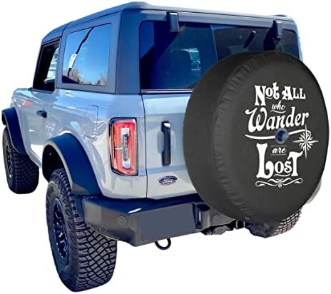 Boomerang® USA - 35-инчов меко покритие за гуми - Не е за всеки, който пътува - Съвместим с Ford Bronco (с камера за задно виждане) -