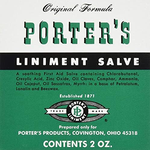 Специална опаковка от 5 мазила Porter's Liniment Salve 2 унции Х 5