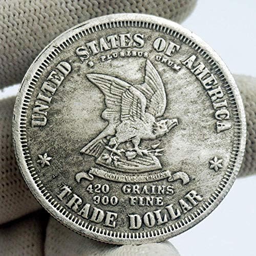 1873 сребърно покритие Безплатна монети на Съединените Щати 420 песъчинки 300 дребни проби, за едно паметно издание
