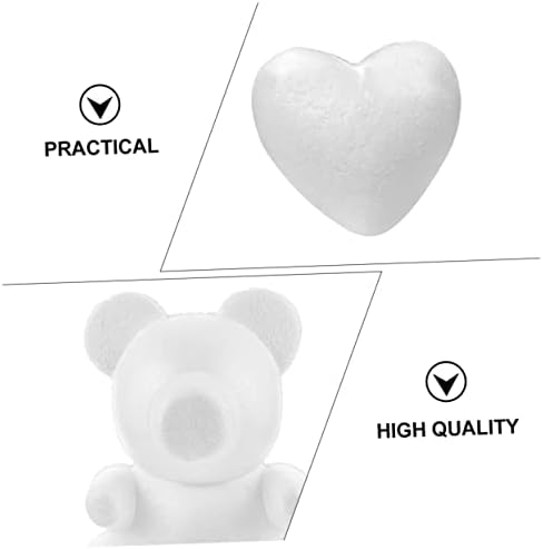 MUSISALY 30 Бр. Подарък Модел от Стиропор Бяла гама от Играчки за Бродерия Artificiales para Венец във Формата На Сърце, Теми за
