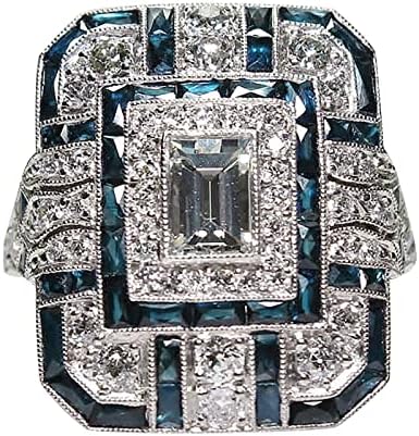 2023 Ново Луксозно Пръстен във формата на Круши с Пълна диамантен пръстен, Бижу, Предложение за Рожден Ден, Сватба Пръстен за Годеж,