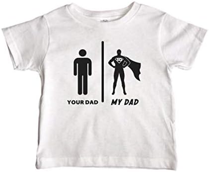 Малки Тениски Royaltee Сладък Детски Баща-Супергерой, баща Ти, Моят татко, Бебе
