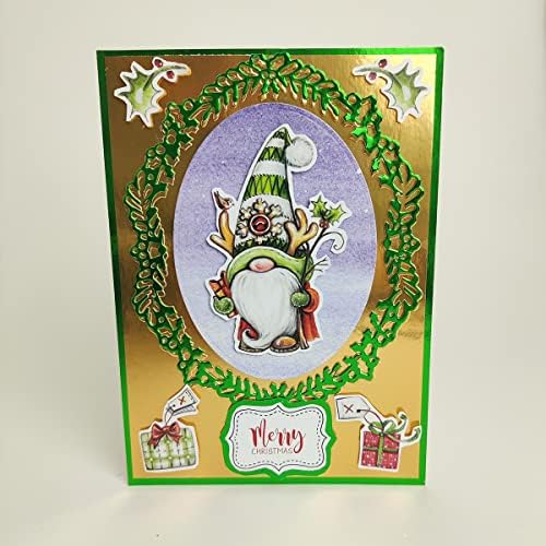Хартиен бележник на Jean Paul Коледа Gnomes за направата на картички и Diy (не Высекается)