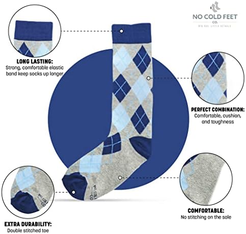 Сини Цветни Чорапи No Cold Feet - Удобни Чорапи за Младоженеца в деня на сватбата