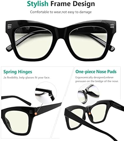 Eyekepper 5-Pack Извънгабаритни Очила за четене за жени в голям рамки за четене
