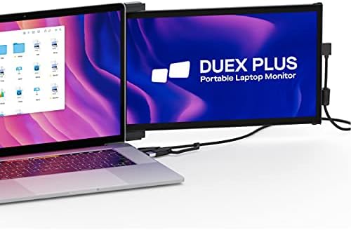 Преносим монитор Mobile Pixels Duex Plus за преносими компютри, удължител на екрана на лаптоп USB C/USB-A Plug and Play 13,3 инча, FHD 1080p