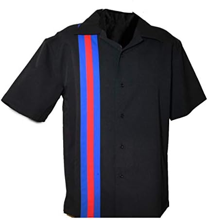 Дизайн на мъжки ризи за боулинг Attila за отдих в стил 50-те години. Големи и високи размери. USMC