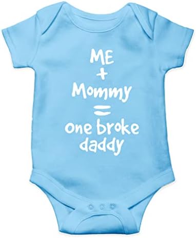AW Fashions Me + Mommy = One Счупи Татко Скъпа Нестандартен, Забавен Детски едно Парче Боди За новородени