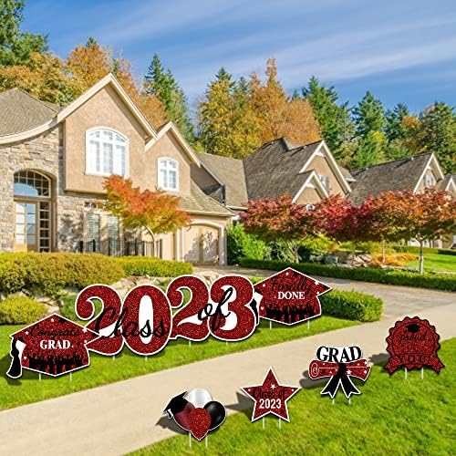 Украса за означение на последния двор 2023 г. - Поздравления за Бала клас 2023 година с Пускането на тревата на открито - Аксесоари за