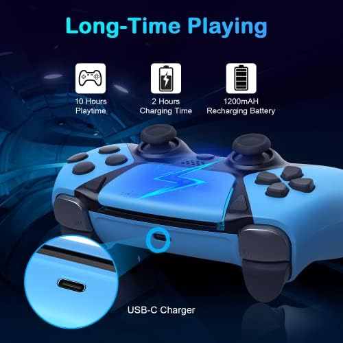 TOPAD Ymir Elite Control Подмяна на контролера на PS4, Безжичен контролер Работи с контролер Playstation 4, за дистанционно управление