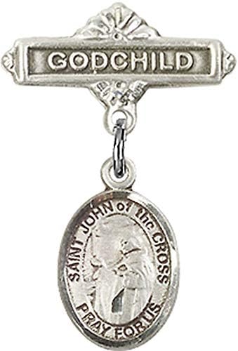 Детски икона Jewels Мания за талисман на Св. Йоан кръстител и игла за Кръщелник | Детски иконата е от Сребро с амулет Св. Йоан