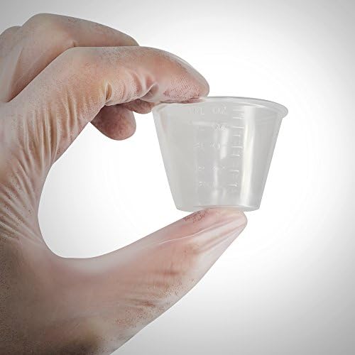 Малки пластмасови чаши за Еднократна употреба за лекарства: Мерителни чашки за смесване на 1 унция е с класификация МЛ, Драхмата,