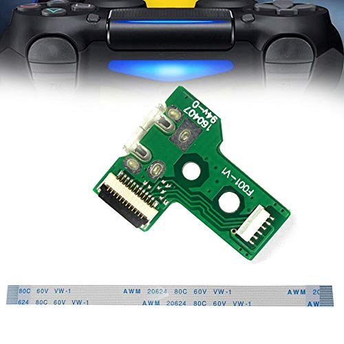 Wixine 2 комплекта за контролер JDS-030 PS4 Такса с USB Порта за Зареждане с 12-пинов Гъвкав кабел