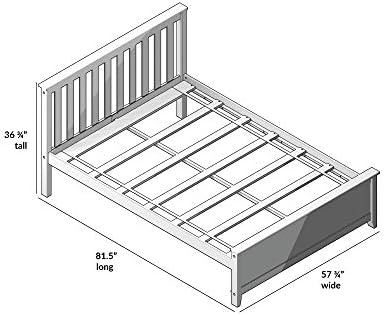 Двойно легло Max & Лили, дървена рамка на легло с таблата за деца, решетеста, синьо