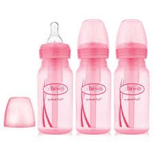 Бебешки бутилки Dr. Brown ' s Options, Розови, 3 бр.