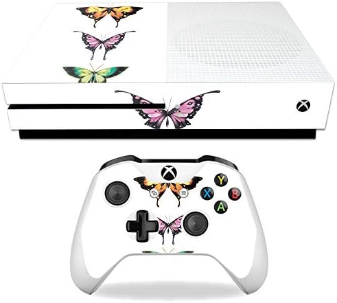 Корица MightySkins е Съвместим с Microsoft Xbox One S - Flutter by | Защитно, здрава и уникална Vinyl стикер | Лесно се нанася,