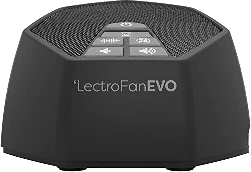 LectroFan EVO Гарантирано Не Зацикливающийся звуков апарат за сън от 22 уникални звуци на вентилатора, звуков апарат с бял шум за сън и