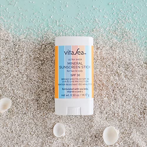 Слънцезащитен крем Noodle & Boo Vita Sea Ultra Sheer Mineral За лице и тяло, Слънцезащитни продукти за рифове на широк спектър SPF 30