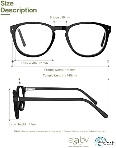 AABV Синя Светлина Блокер Очила Облекчаване на Напрежението на Очите Кръгли Прозрачни Компютърни Игри Очила за Мъже, Жени С Антирефлексно