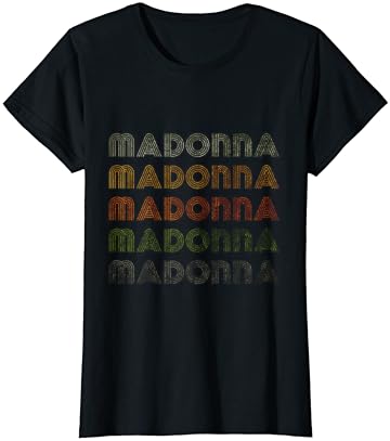 Тениска Love Heart Madonna В стил Гръндж /Черна Тениска Madonna в Ретро Стил