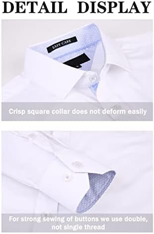 Мъжки ризи ENSO ELARDER С дълъг ръкав, Стрейчевые, Без Бръчки, Официални Ризи, Бизнес Ежедневни Ризи с копчета